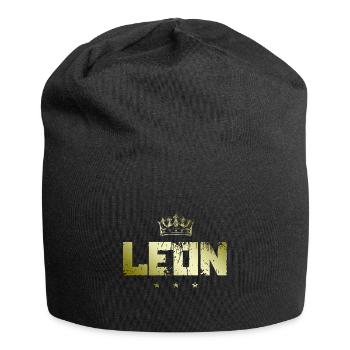 Leon - Jersey-Beanie - Schwarz - Vorne