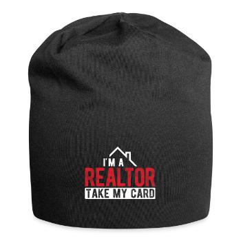 Immobilien-Händler Für Immobilien-Makler - Jersey-Beanie - Schwarz - Vorne