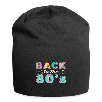 Back To The 80s Retro Carnival 80s Theme Party - Jersey Beanie - black - Front