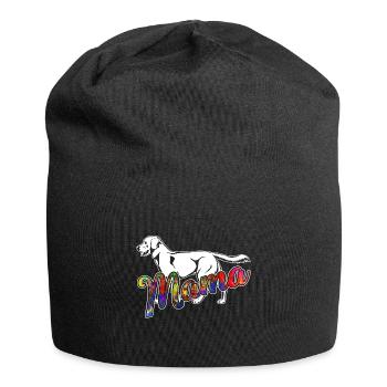 Labrador Retriever Labrador Retriever Mama - Jersey Beanie - black - Front