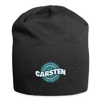 Carsten als Geschenkidee - Jersey-Beanie - Schwarz - Vorne