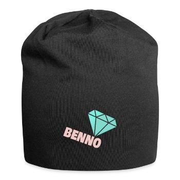 Benno als Edel - Jersey-Beanie - Schwarz - Vorne