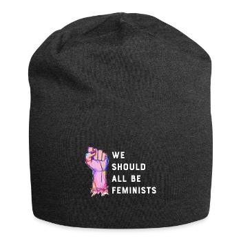 Wir sollten alle Feministinnen sein - Jersey-Beanie - Anthrazit - Vorne