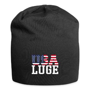 Luge des États-Unis - Bonnet en jersey - noir - Devant