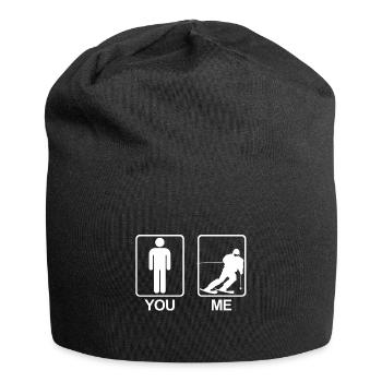 Symbol Man You - Me | Skier, Skiing, Mountain - Jersey Beanie - black - Front