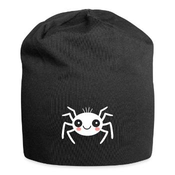 Spinne - Jersey-Beanie - Schwarz - Vorne