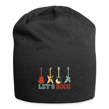 Electric rock guitars - Jersey Beanie - black - Front