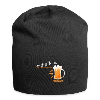 Montag Dienstag Mittwoch Donnerstag Freitag Bier - Jersey-Beanie - Schwarz - Vorne
