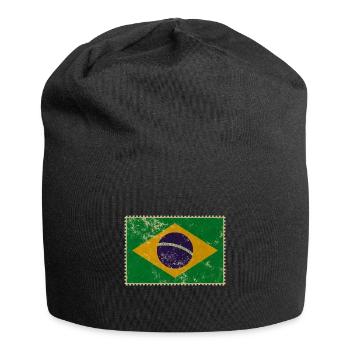 Brasilien - Jersey-Beanie - Schwarz - Vorne