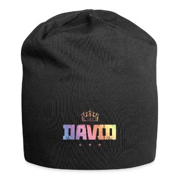 David - Jersey-Beanie - Schwarz - Vorne