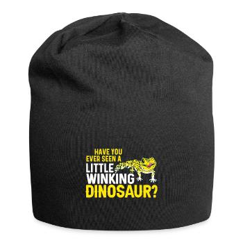 Leopard Gecko Lizard Reptiles Herpetologist - Jersey Beanie - black - Front