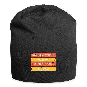 NICHT AUFGEBEN - Jersey-Beanie - Schwarz - Vorne