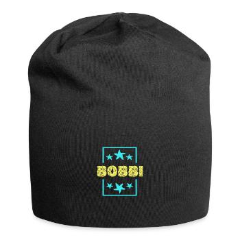 Gift for Bobbi - Jersey Beanie - black - Front