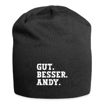 Gut Besser Andy Lustiger Spruch Name Andy - Jersey-Beanie - Schwarz - Vorne