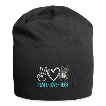 Insect collectors, insects, beetle lovers, entomologists - Jersey Beanie - black - Front