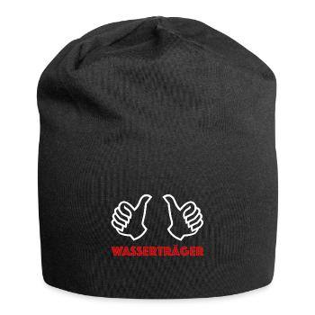 Wasserträger | Football, Fussball, Party - Jersey-Beanie - Schwarz - Vorne