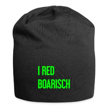 I red boarisch - Jersey-Beanie - Schwarz - Vorne