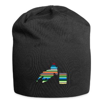 Rodeo Barrel Racing Pferd - Jersey-Beanie - Schwarz - Vorne