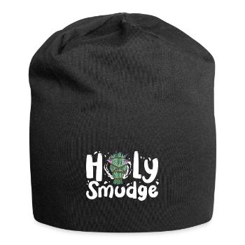 Holy Smudge Sage Cleansing Smudging Energy Healing - Jersey-Beanie - Schwarz - Vorne