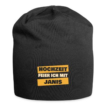 Janis - Jersey Beanie - black - Front