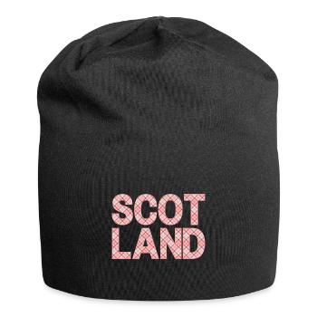 Schottland Tartan Schriftzug Dudelsack Highlands - Jersey-Beanie - Schwarz - Vorne