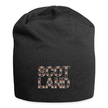Schottland Tartan Schriftzug Dudelsack Highlands - Jersey-Beanie - Schwarz - Vorne
