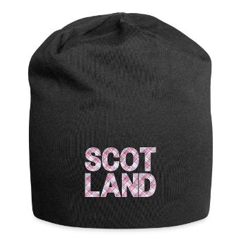 Schottland Tartan Schriftzug Dudelsack Highlands - Jersey-Beanie - Schwarz - Vorne