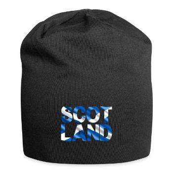 Schottland Tartan Schriftzug Dudelsack Highlands - Jersey-Beanie - Schwarz - Vorne