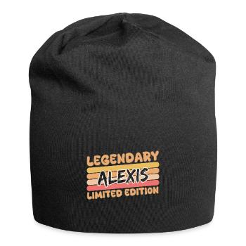 Name Alexis - Jersey-Beanie - Schwarz - Vorne