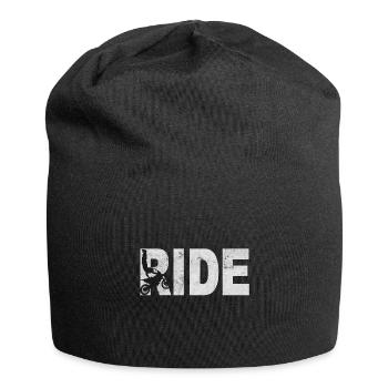 Motocross motorcross motorcycle stunt ride jump - Jersey Beanie - black - Front