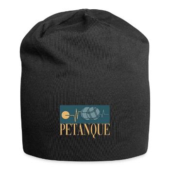 Petanque Petanque Geschenke für einen Petanque - Jersey-Beanie - Schwarz - Vorne