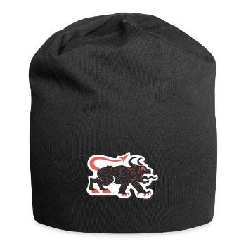 Krampus Dämon Okkult - Jersey-Beanie - Schwarz - Vorne