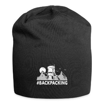 Camping en plein air Randonnée Backpacking - Bonnet en jersey - noir - Devant
