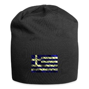 Griechenland - Jersey-Beanie - Schwarz - Vorne