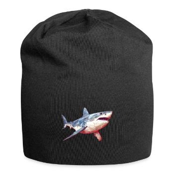 Great white shark vintage - Jersey Beanie - black - Front