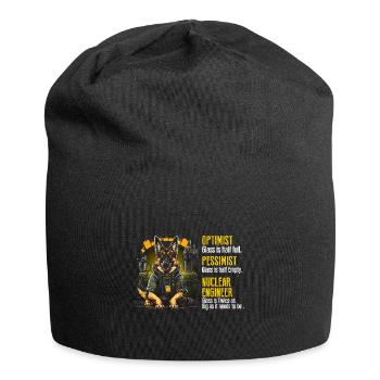 Kernenergie Spruch für Kernenergie - Jersey-Beanie - Schwarz - Vorne