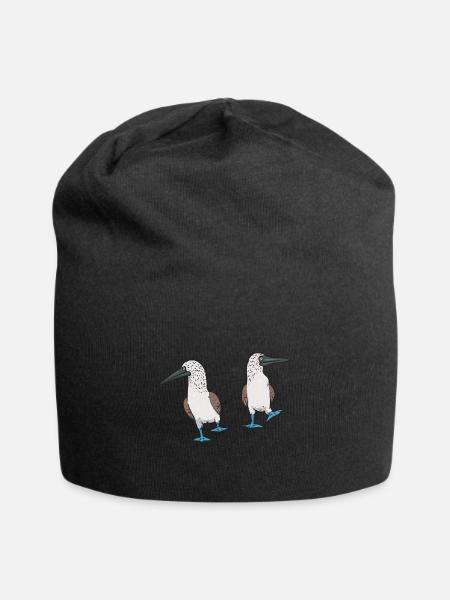 Blaufußtölpel Blue-footed Booby Seevogel - Jersey-Beanie - Schwarz