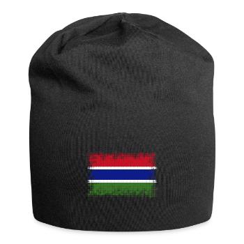 Gift for Gambia - Jersey Beanie - black - Front