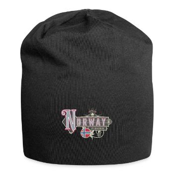 Norwegen Angeln Angler Angeltour - Jersey-Beanie - Schwarz - Vorne