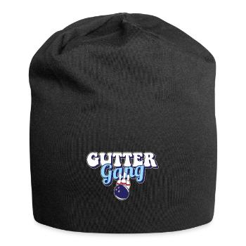 Gutter Gang Bowling Team Club Coach Funny Bowler - Jersey Beanie - black - Front