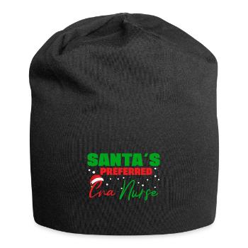 CNA Nursing Quotes Funny Nurse Lovers Cute CNA - Jersey Beanie - black - Front