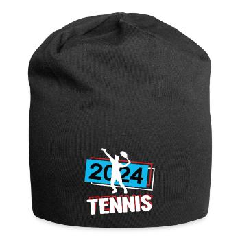 Tennis 2024 Tennisspiel Tennisspieler Turnier - Jersey-Beanie - Schwarz - Vorne