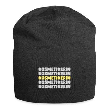 Gift for beautician - Jersey Beanie - charcoal grey - Front