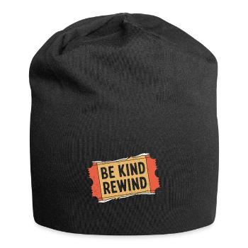90er Jahre - Jersey-Beanie - Schwarz - Vorne