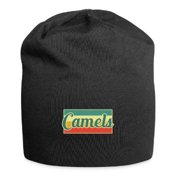 camel - Jersey Beanie - black - Front