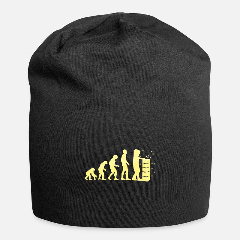 Evolution der Imkerei - Jersey-Beanie - Schwarz