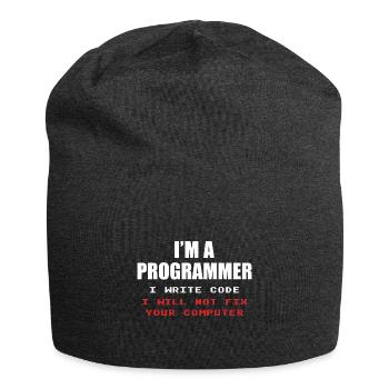 Programmierer Geek Computer Programmierung Coder L - Jersey-Beanie - Anthrazit - Vorne
