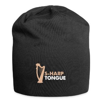 Conception de harpe pour harpiste et joueur de harpe - Bonnet en jersey - noir - Devant