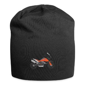 Retro Pixel Enduro, Adventure Motorrad - Jersey-Beanie - Schwarz - Vorne