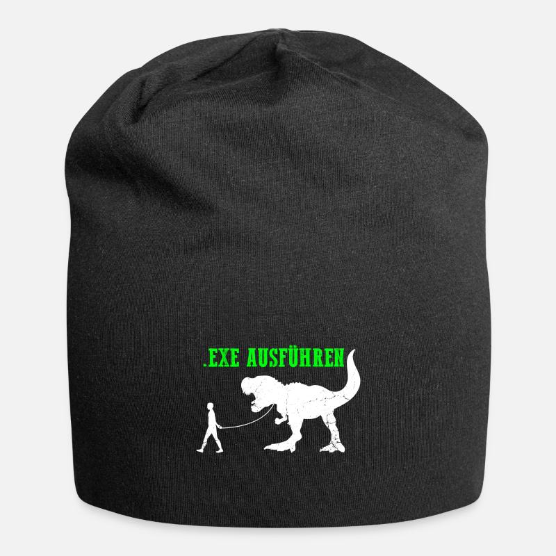 Admin Programmierer ITler Informatiker Spruch EXE - Jersey-Beanie - Schwarz